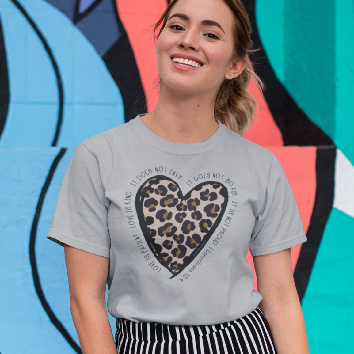 Love Is Patient Leopard T-Shirt