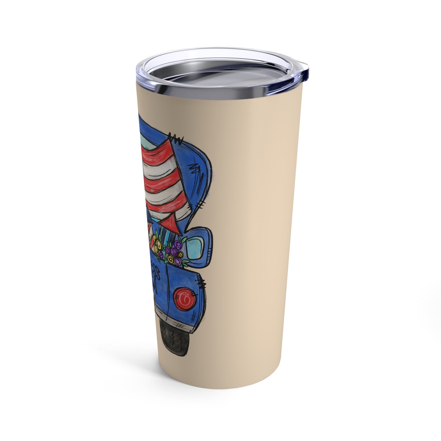 God Bless The USA Truck Tumbler 20oz