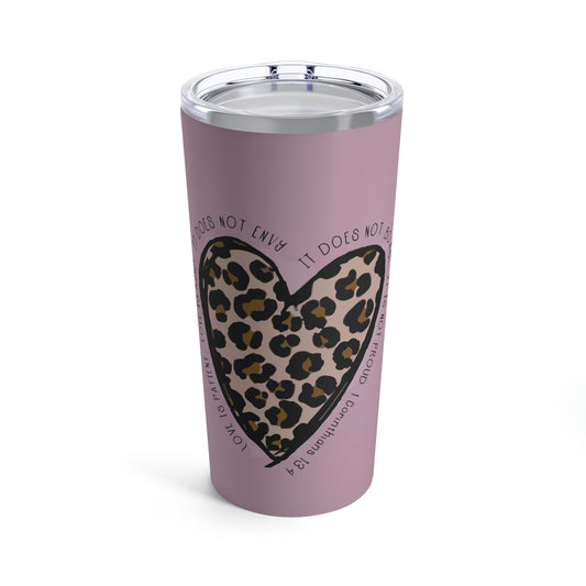 Love Leopard Tumbler 20oz