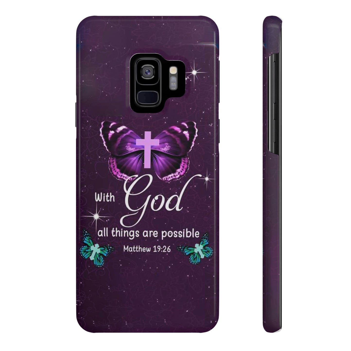 With God All Things Are Possible Phone Case, Christian Phone Cases